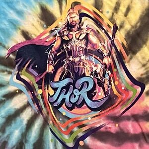 Thor Love Thunder Tye Die T Shirt Sz M Unisex Marvel Studios‎ K